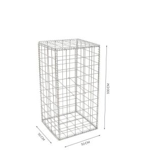 China Galvanized 4mm 50x100mm Stainless Steel Gabion Baskets on sale