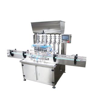 6 Head Automatic Filling And Capping Machine Cosmetic Cream Body Lotion Paste