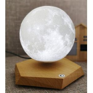 360 spining magnetic levitation floating 3D moon lamp light for gift ,6inch