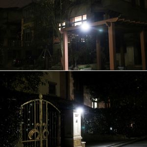 Adjustable Security 600lm 120degree Solar Motion Sensor Wall Light PC+ABS