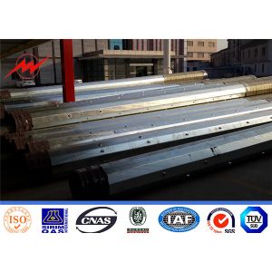 18m Steel Utility Pole For 33kv Transmission Line Tower
