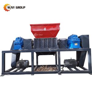 Powerful 15kW Multifunctional Plastic Metal Crusher Shredder Mini Twin Shaft