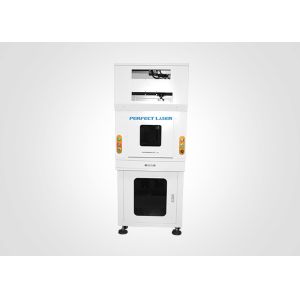 Portable Mini Fiber Laser Etching Machine With Safe Fullcolsed Cabinet , CE /