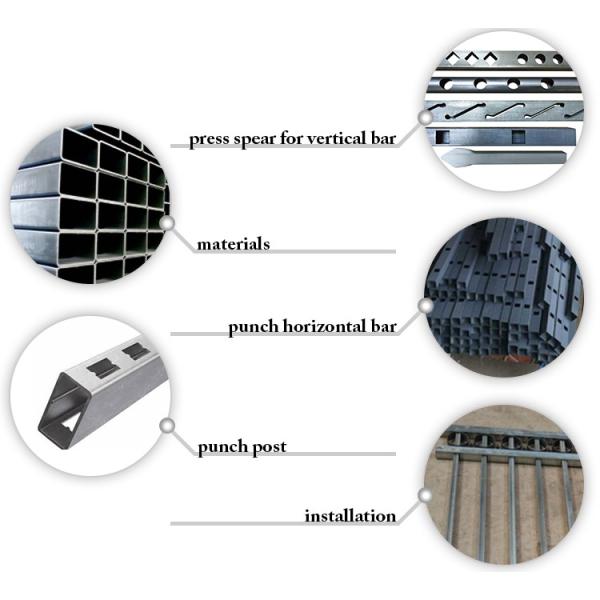 steel garrison galvanised wrought iron fence used