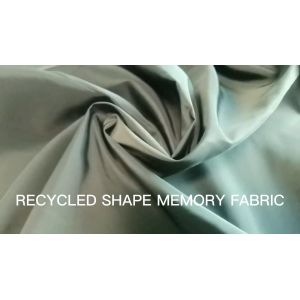 75D*75D recycled polymer shape memory fabric is smooth, firm and durable for