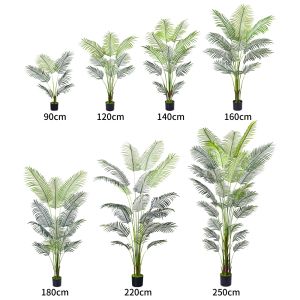 Artificial Palm Tree wholesale​ Realistic Fiber Trunks Faux Tropical Areca Floor