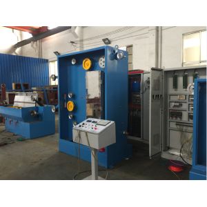 Cheap Blue Intermediate Wire Drawing Machine , Wire Making Machine With Online Annealing for sale