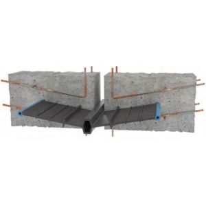 Construction Joint PVC Waterstop with 20-100 Shore A Hardness in Black/Red/White