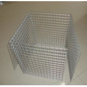 Wire Mesh Rock Retaining Wall , Construction Galvanized Gabion Box