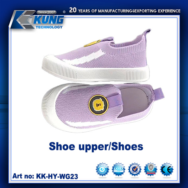 Quality Non Slip  Children Safety Shoes Upper With Customized Logo Printing wholesale