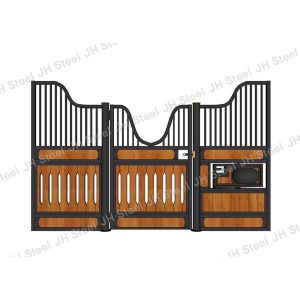 China 3m 3.6m 3.8m 4m Horse Stable Partitions / Prefab Horse Stalls With Bamboo Infill on sale