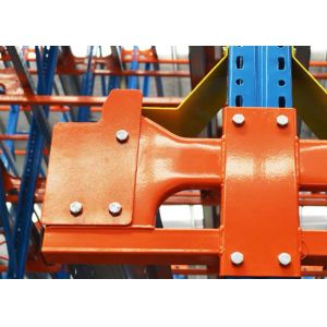 Q235B Steel Warehouse Automatic Radio Shuttle Pallet Racking With Crane System