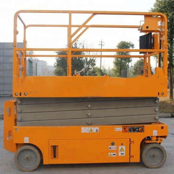 Quality Manual Powered Movable Scissor Lift Pallet Scissor Lift Platforms One Man wholesale