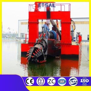River Sand Cutter Suction Dredging Equipment with Cummins Diesel Engine Width 5m
