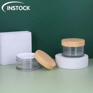 PET Plastic Lid Transparent Empty Cream Jar 100Ml 120Ml 150Ml 30oz 40oz 50oz For