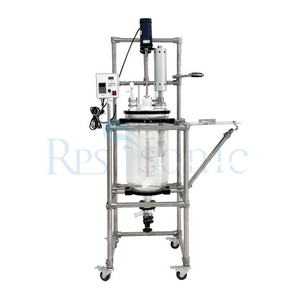 Quality Ultrasonic homogenizer mixing extraction processor with glass reaction vessel wholesale