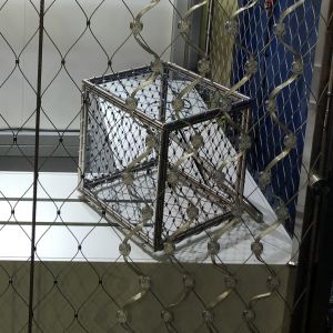 Handwoven Ferruled Type Stainless Steel Woven Wire Mesh Mill Finish / Colored