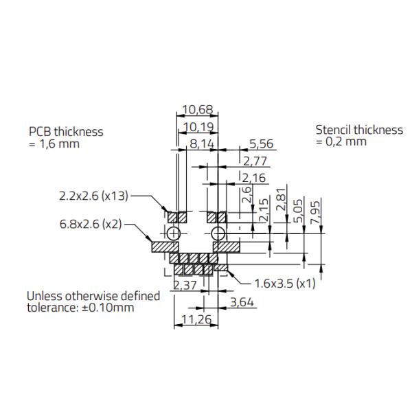THR 74981104402 1000 Base-T Vertical RJ45 Connector Industrial Grade
