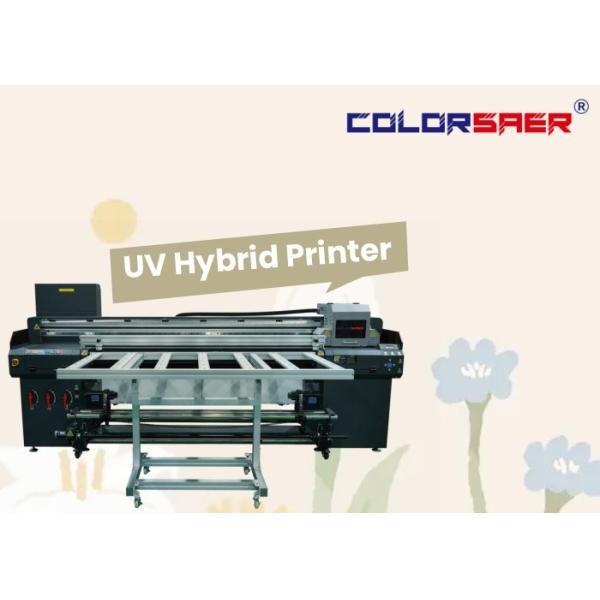 Quality 1.8m Large Format Flatbed And Roll To Roll UV Hybrid Printer For Different Materials wholesale