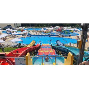 Craiova Swimming Pool Water Slide Sets Fiberglass Huge Water Park Slides