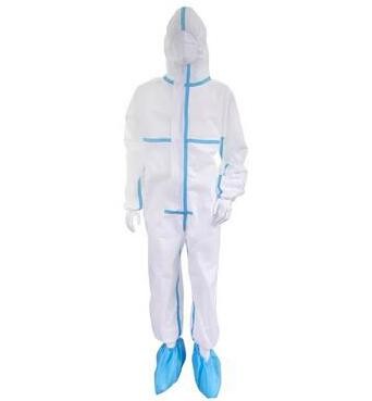 CE FDA Certificated Non Woven Isolation Gown , Anti Virus White Disposable