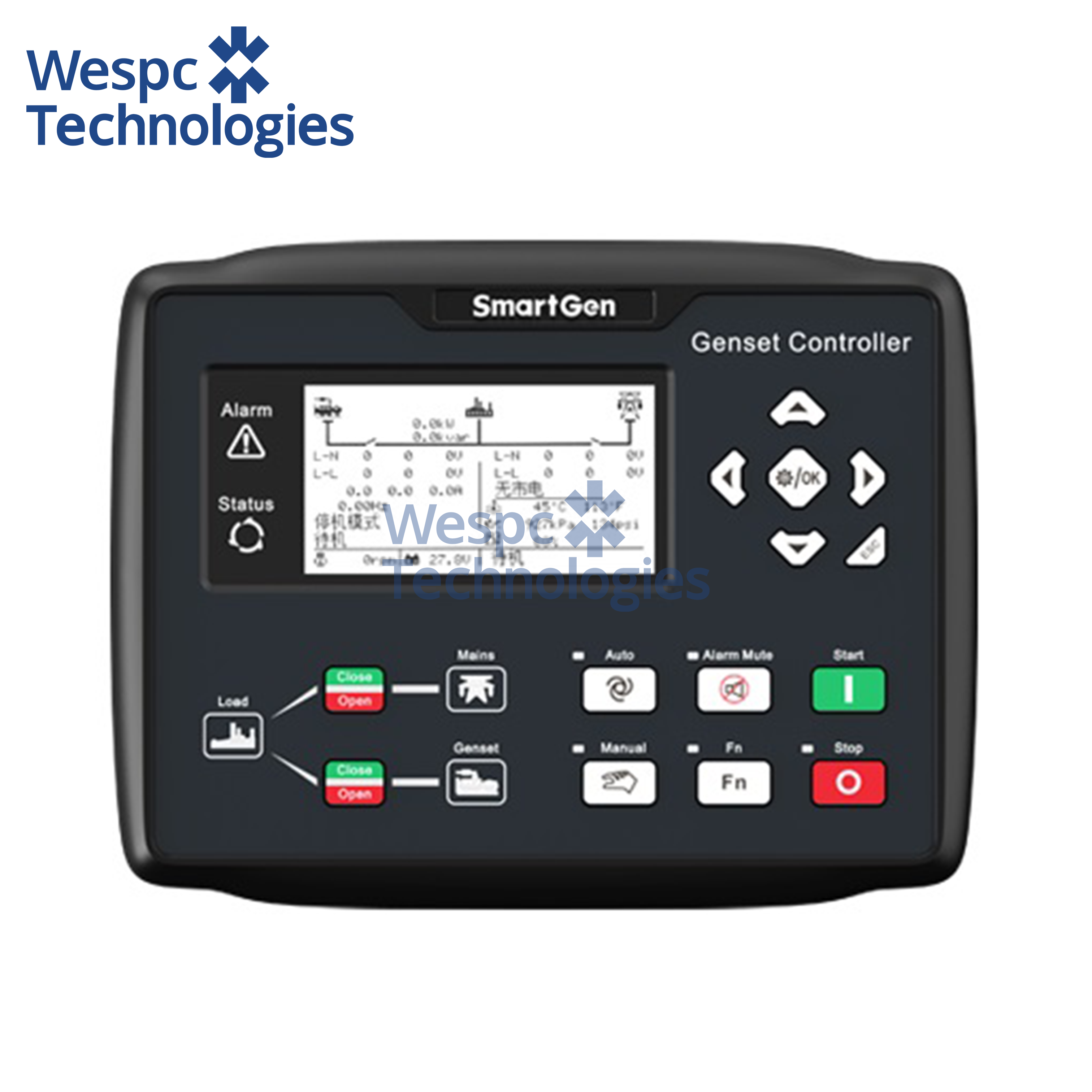 China WESPC Original Smartgen HGM9420N Generator Control Panel RS485 USB CAN BUS on sale