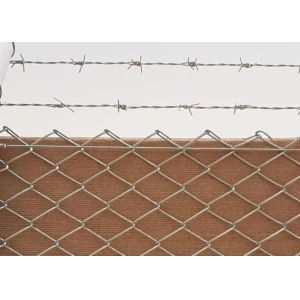 Ventilation Chain Link Mesh Fence 1.0mm-6.0mm With Nylon Mesh
