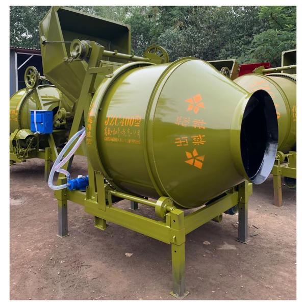 Quality Fast Speed Concrete Drum Mixer Max Productivity 25m3/h Diesel Engine Cement Mixing Machine With Agitator wholesale