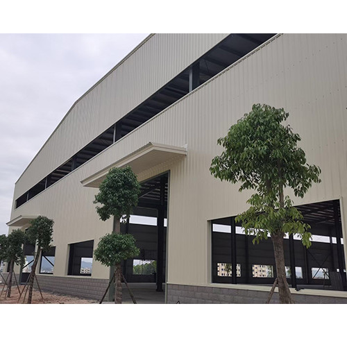 Economical Light Steel Frame Building , Prefabricated Steel Construction Factory