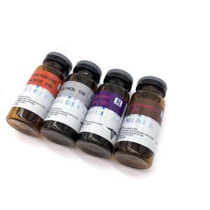 Regular size Custom Adhesive Holographic Logo 10ml Vial Label Sticker