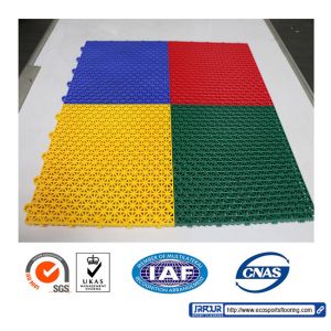 Floated Waterproof Interlocking Sports Tiles No Cracking Badminton