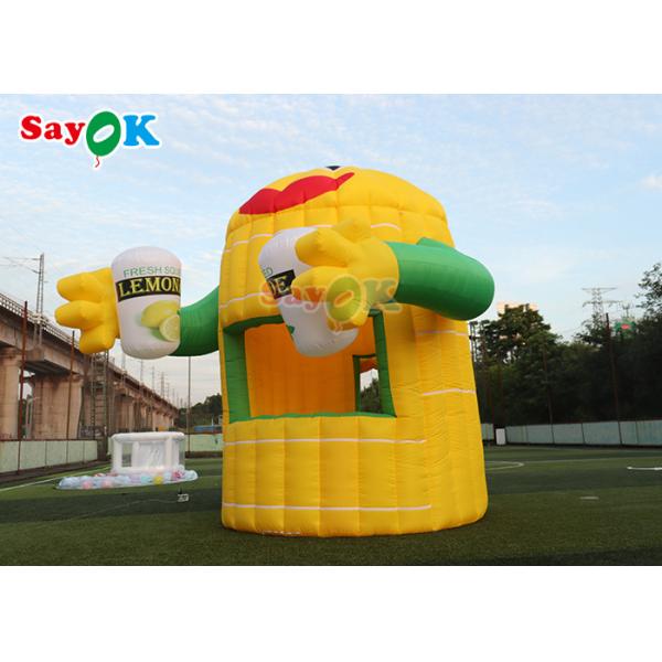 Oxford Inflatable Air Tent Lemon Cartoon Booth Aerated Custom Made