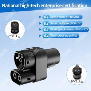 OLINK 300A CCS Combo 2 DC Adapter for Tesla Cars Electric Vehicle TPC Inlet