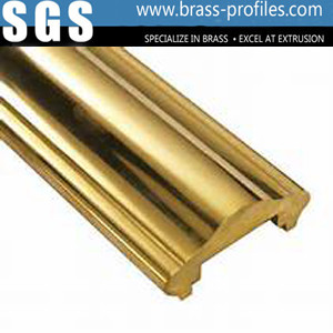 Quality Good Design Extruding Brass Hand Rails With Polishing Process wholesale