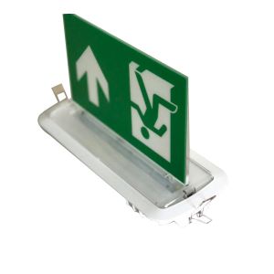 Small Size LED Ceiling Recessed Led Exit Signs With Emergency Lighting 3 H
