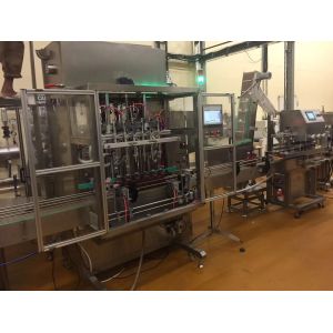 Programmable Sunflower Olive Oil Sauce Filling Machine 2500ml Servo Piston Pump