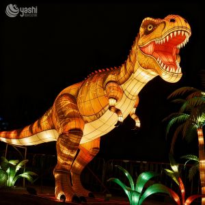 Waterproof Dinosaur Lanterns for Outdoor Decoration, Dinosaur Sculptures for