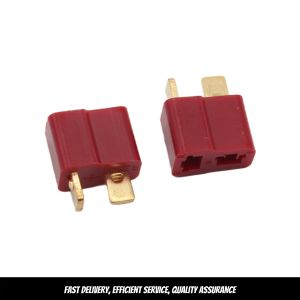 Red T Deans Connector Male Female Connector T Plug For RC Lithium Polymer