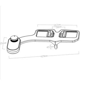 ABS Single Nozzle Bidet Attachment With Self Cleaning Nozzle