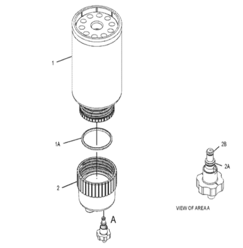 3261644 326-1644 Fuel Filter Excavator Filter Fitting For 311D LRR 312C L 312D 312D L