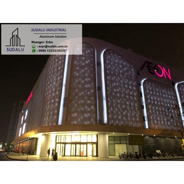 SUDALU Aluminum Perforated Facade Cladding Wall Panel Extrior Decoration Metal