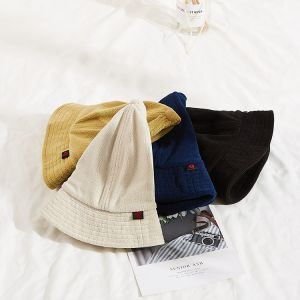 Female Furry Angora Rabbit Fur Bucket Hats Leopard Pattern