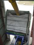 UV Treated Fabric Bulk Container Liner bag with zipper open loading on top , dry
