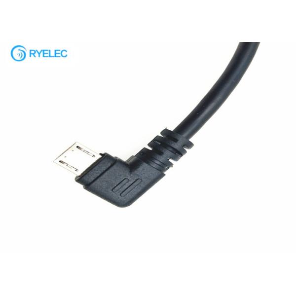 Quality Right Angled Custom Cable Assemblies Micro USB B Male To 6 Pin Molex51021 1.25mm Pitch wholesale