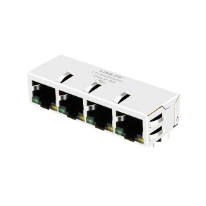 ARJ14A-MASD-A-B-EMU2 1x4 Multi-port RJ45 8P8C 100Base-T Magnetics Ethernet Jack