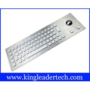 Robust IP65 Illuminated Metal Keyboard Customizable With Trackball