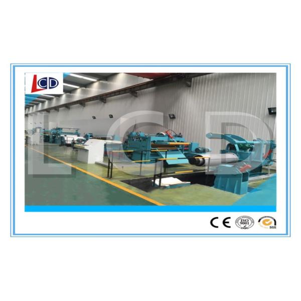 3.5 Ton steel coil cut to length line 18m / min working speed with sheet straightening