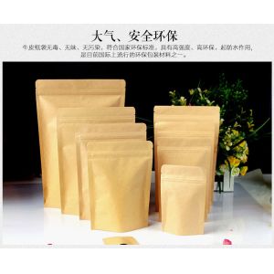 Biodegradable Kraft Stand Up Pouches
