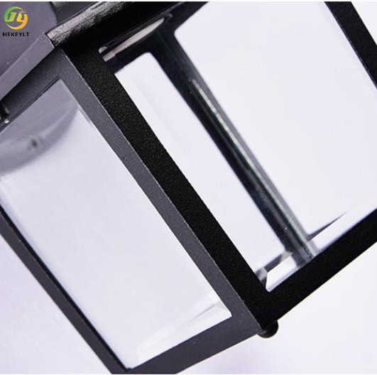 E26 Outdoor Led Wall Sconce Lamp Aluminium Glass Material