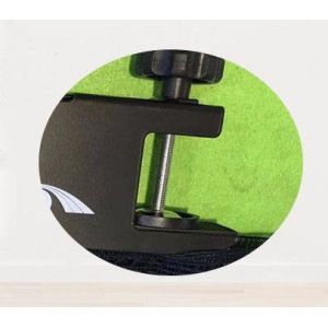 Custom Aluminum Retractable Ping Pong Net Set Black Eco Friendly